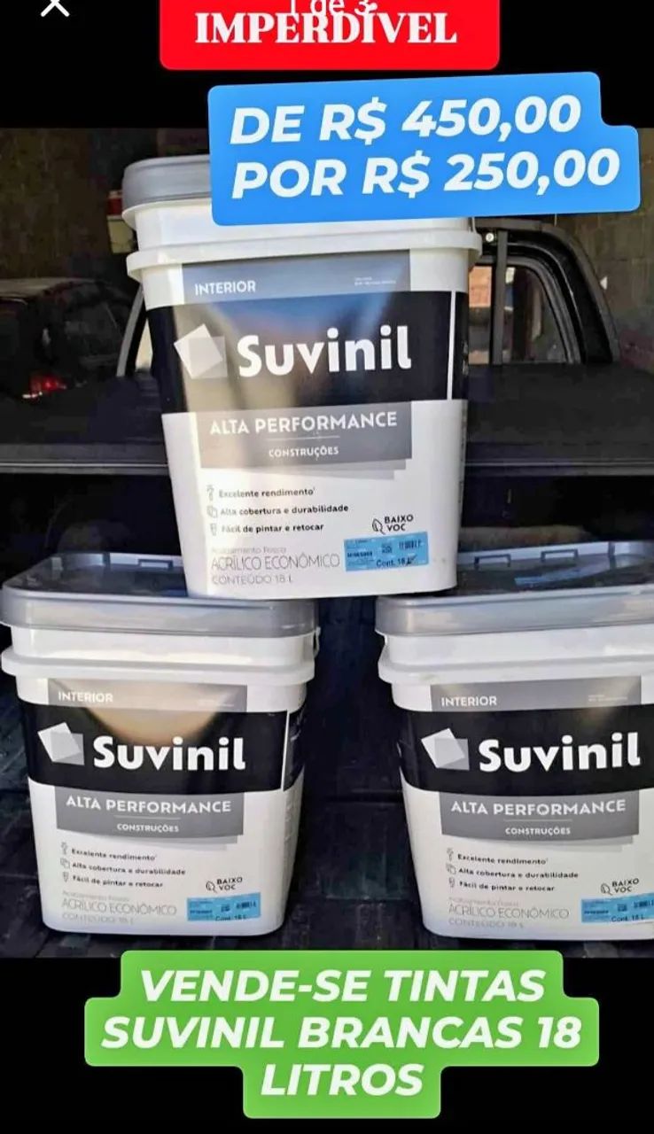 Tinta suvinil branca Oferta 