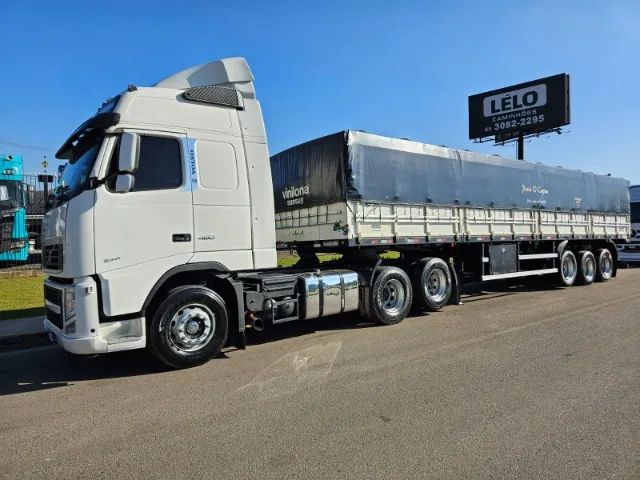 Volvo FH 460 6x2 Globetrotter Ano 14 teto alto aut + Graneleiro Randon Ano 16 12.40 x 1.80 - Foto 7