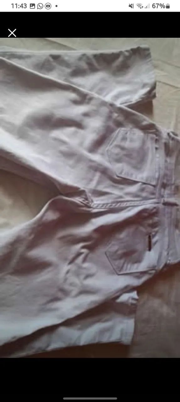 Calça jeans branca  - Foto 3