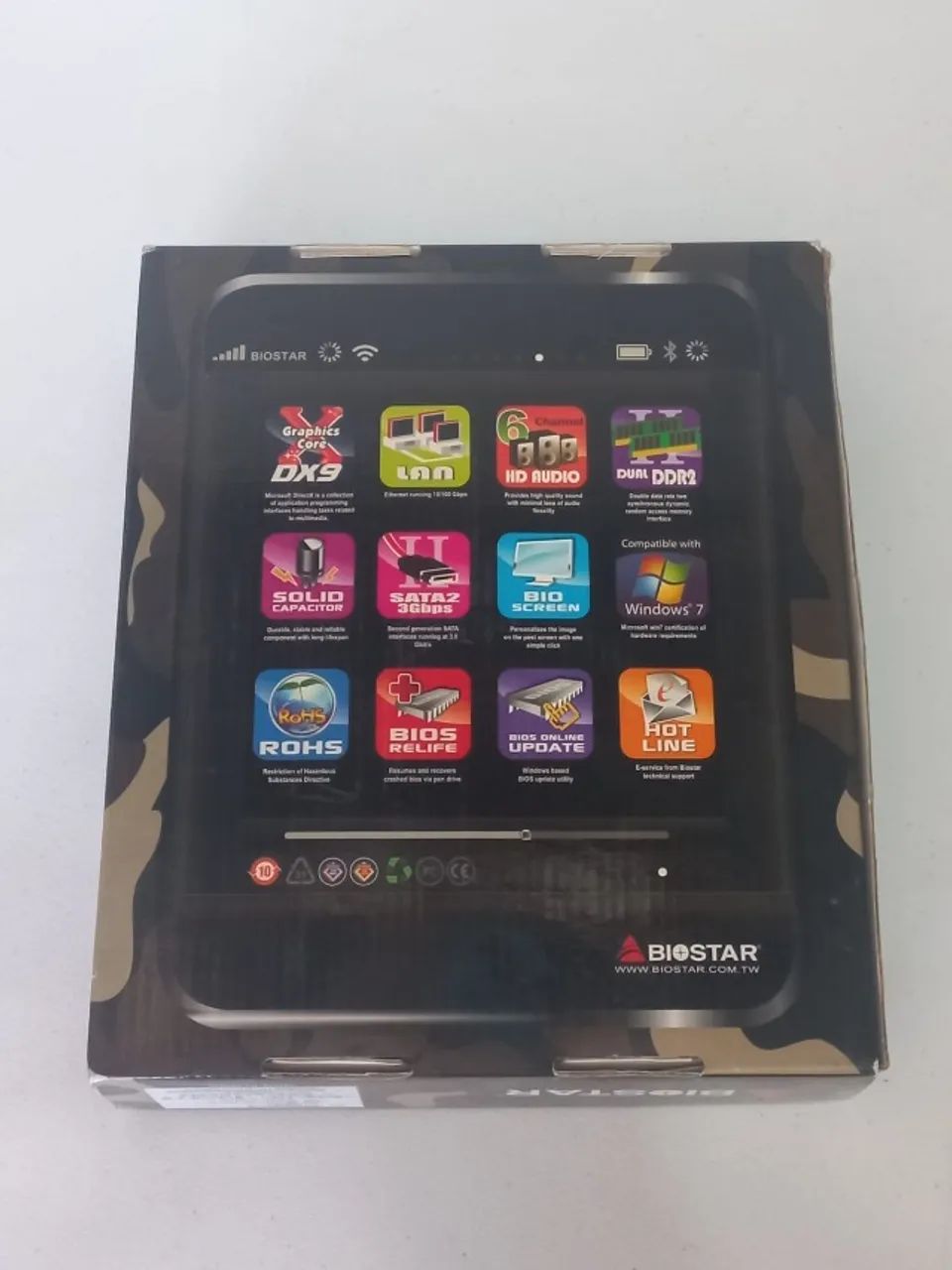 Caixa Vazia Mobo Placa Mãe Biostar N68S+ - Foto 2