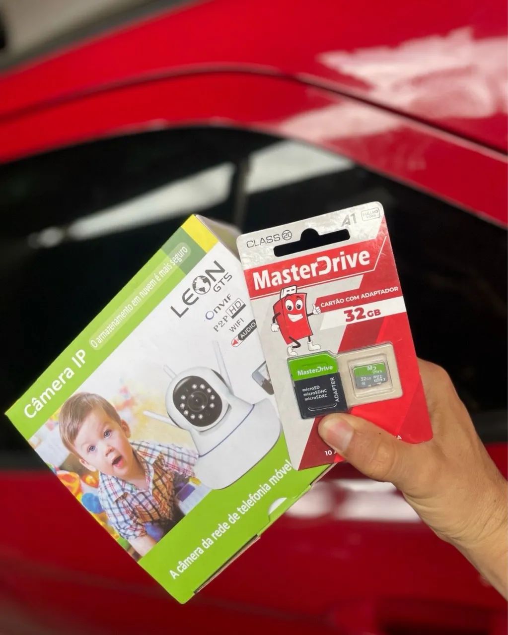 Câmera e cartão 32gb64842045604353120