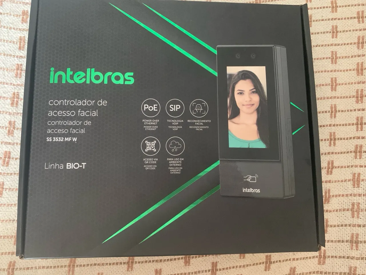 Controlador de Acesso Facial Intelbras SS 3532 MF W