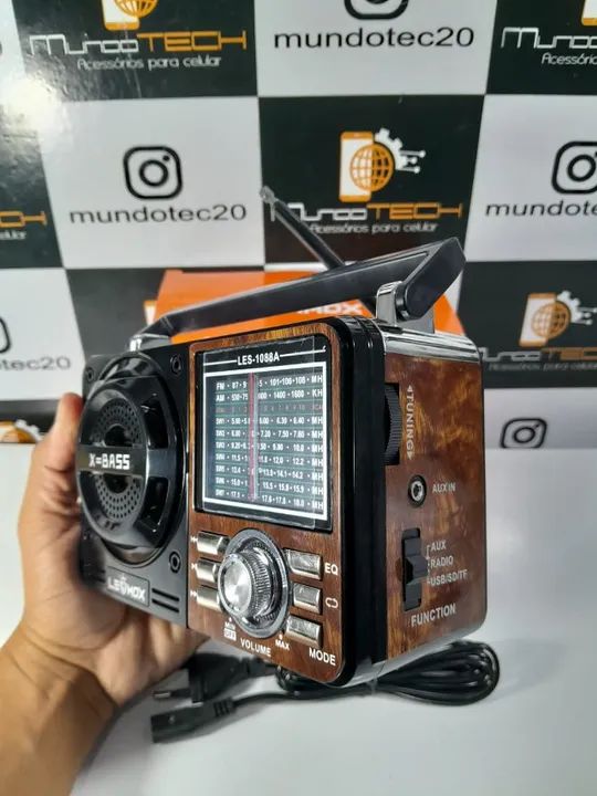 Rádio Retrô AM FM, BLUETOOTH  - Foto 2