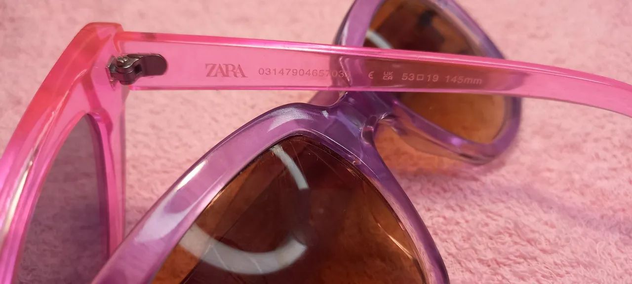 Óculos Zara original modelo cat + Óculos de sol lilás  - Foto 5