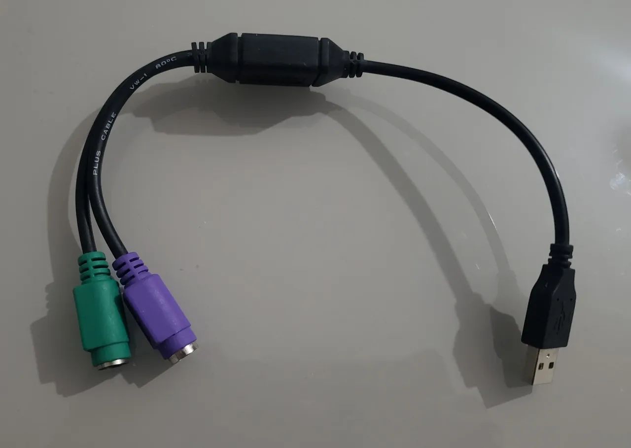 Adaptador 2 PS/2 para USB 