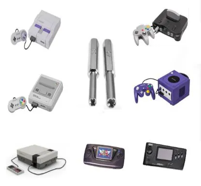 Par de Chaves Gamebit pra abrir Consoles e Cartuchos - 3.8mm e 4.5mm<br><br>