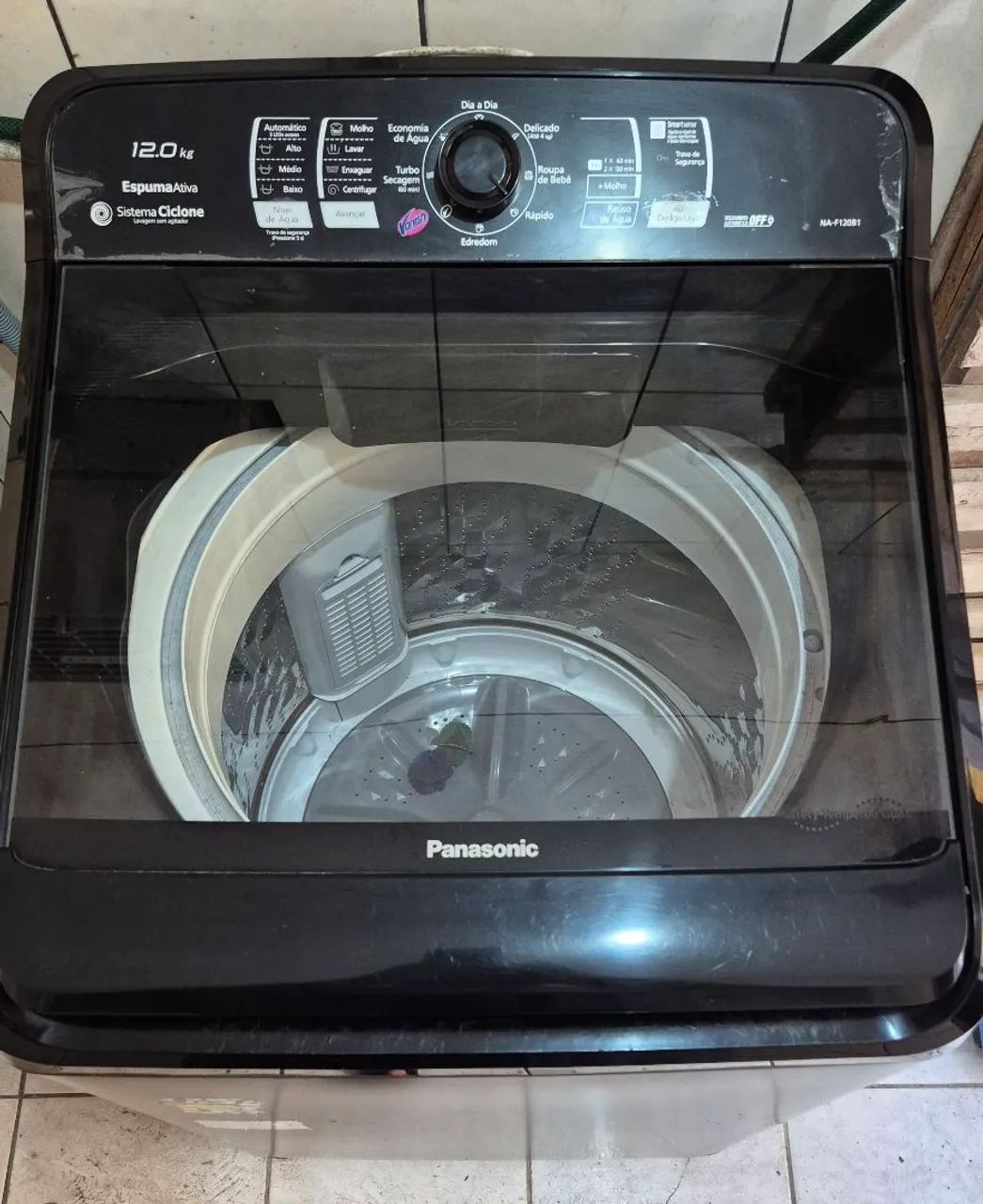 Vendo máquina de lavar Panasonic modelo NA-F120B1TA 12kg - Foto 5