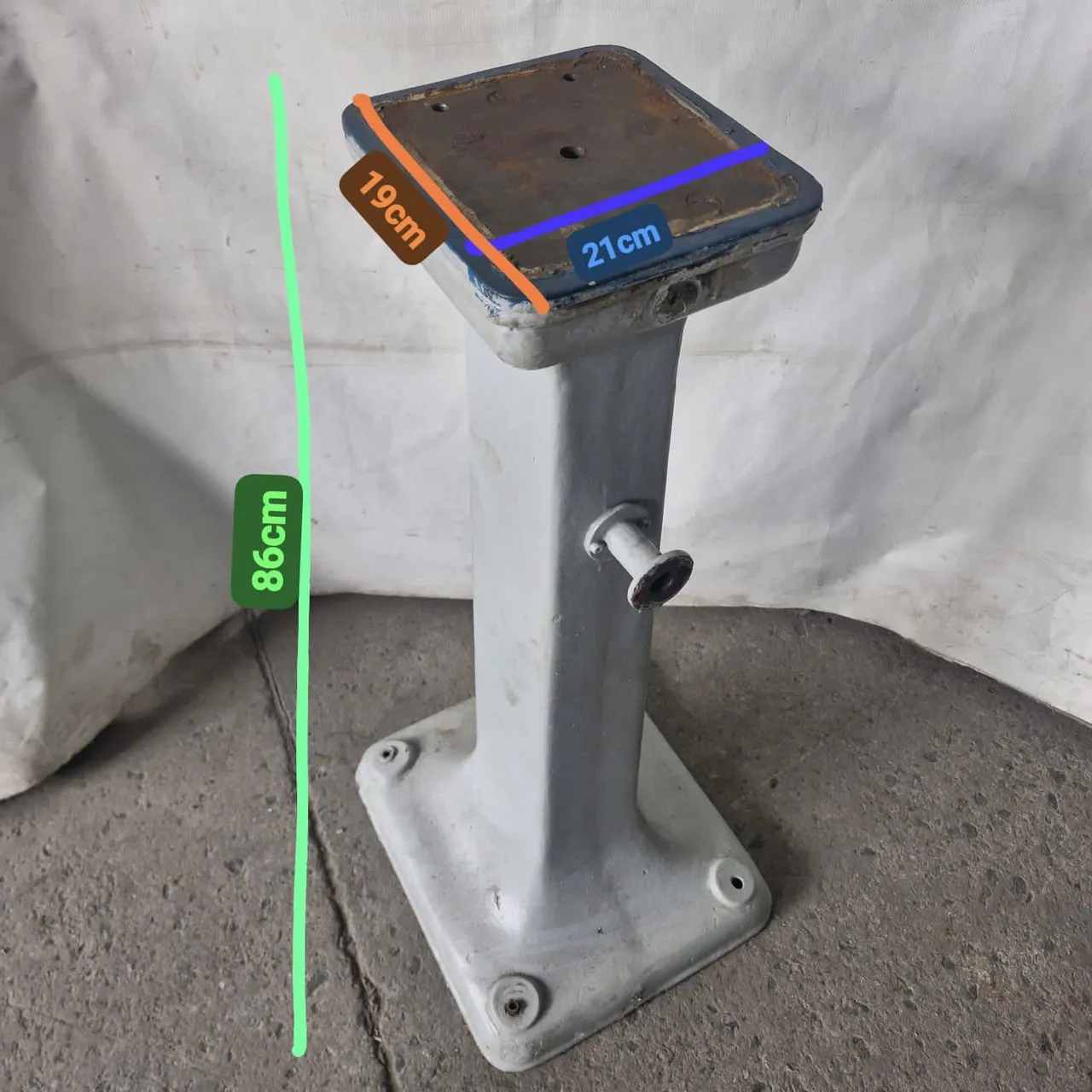 Suporte para esmeril ferro funcionando