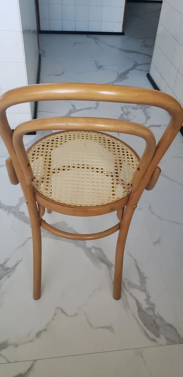8 Cadeiras thone em perfeitas condições.  Assento de palha original.  - Foto 2