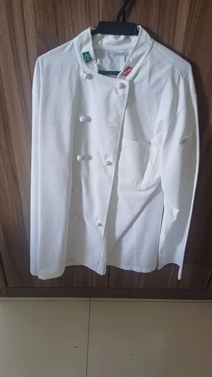 DOLMÃ FEMININA TAMANHO M 3/4 CHEF WORKS (NÃO ENTREGO)