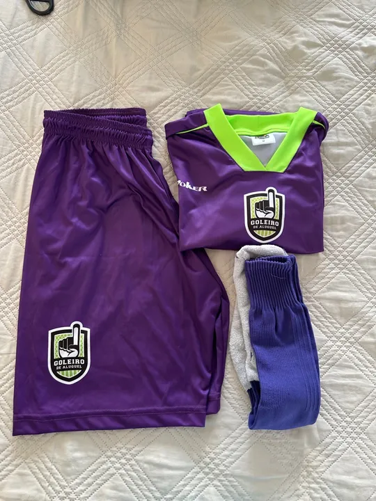 Conjunto Goleiro de Aluguel - Poker - Camisa, calção e meião