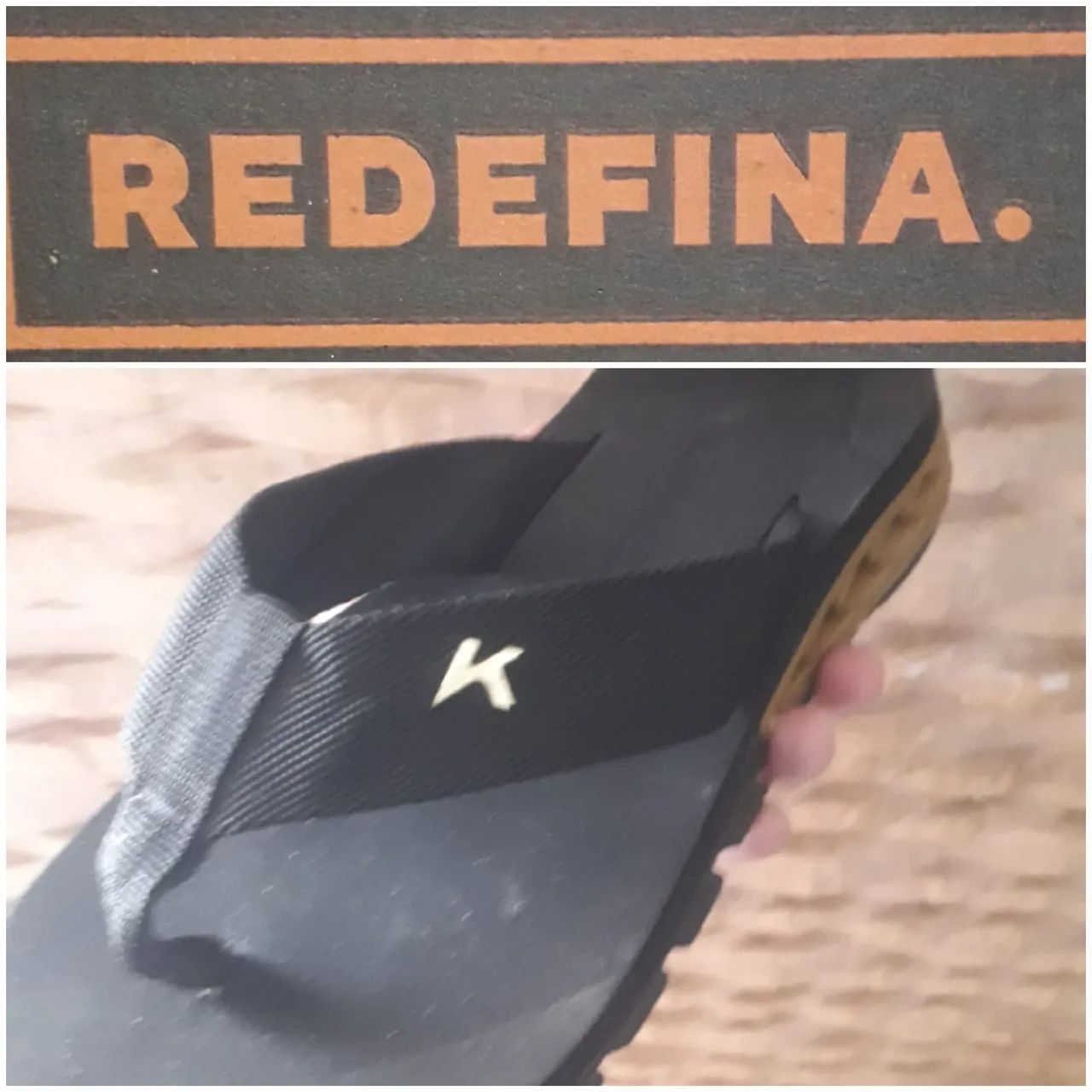 Sandália KENNER  Preta E DOURADO