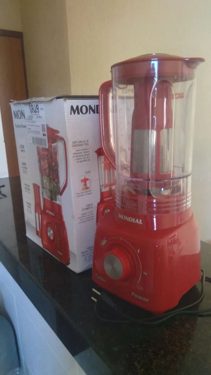 Liquidificador Mondial SRJ9 550W Turbo Power - Novo - Foto 2