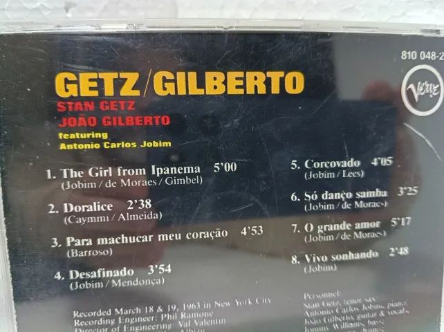 CD Stan Getz & João Gilberto - Getz / Gilberto (1989) Verve (Sem Código De Barras) - Foto 5