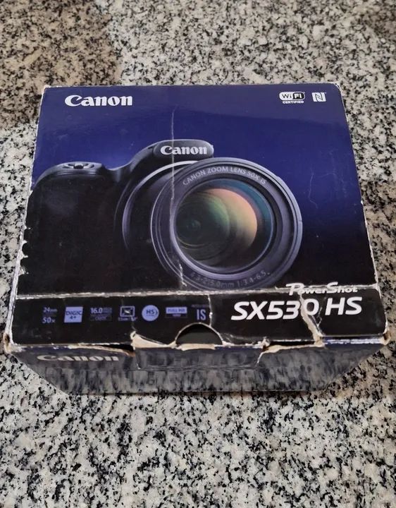 Câmera Canon Powershot SX530 HS Usada - Foto 6
