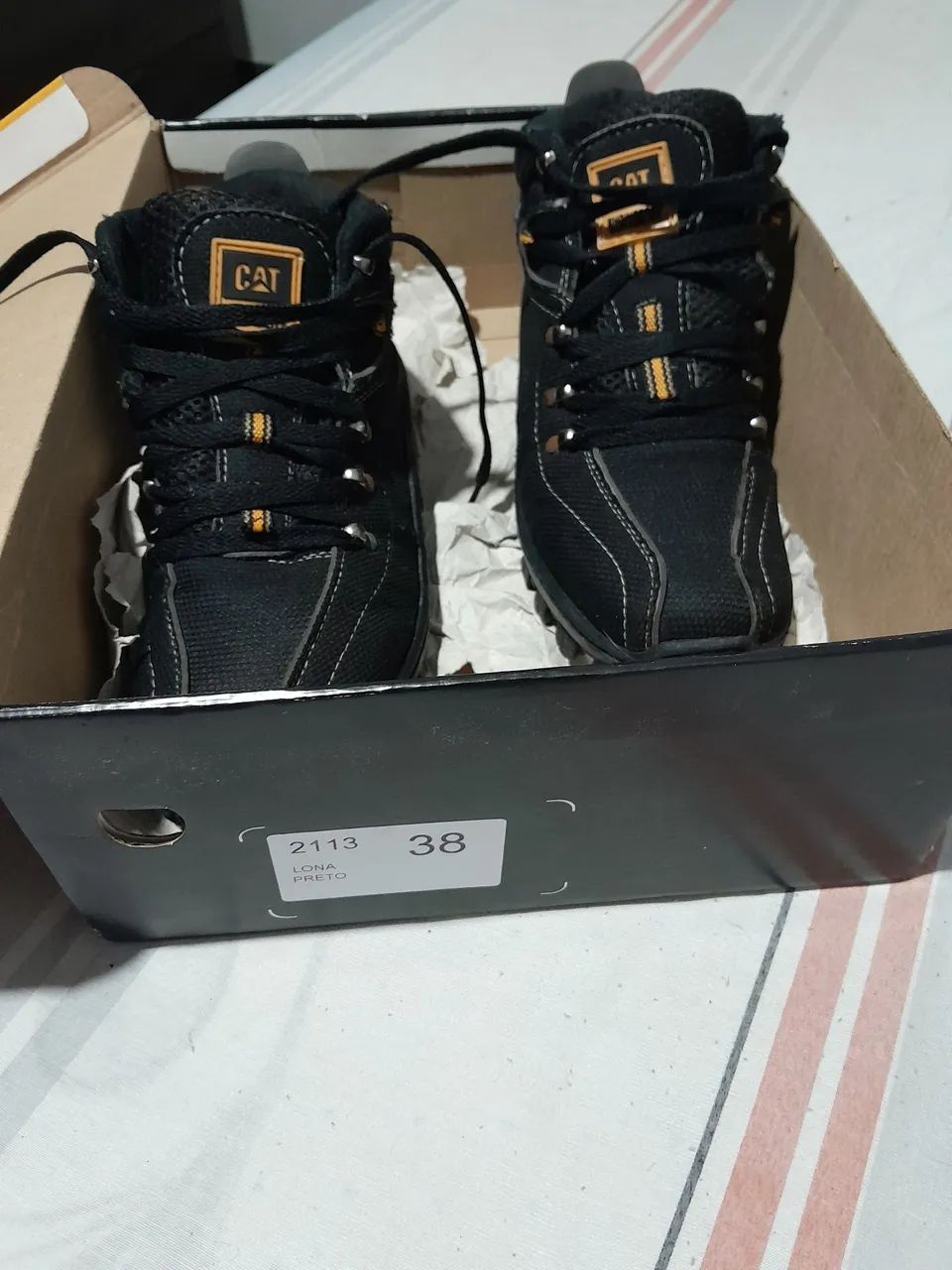 BOTA MASCULINA EM LONA  - Foto 2