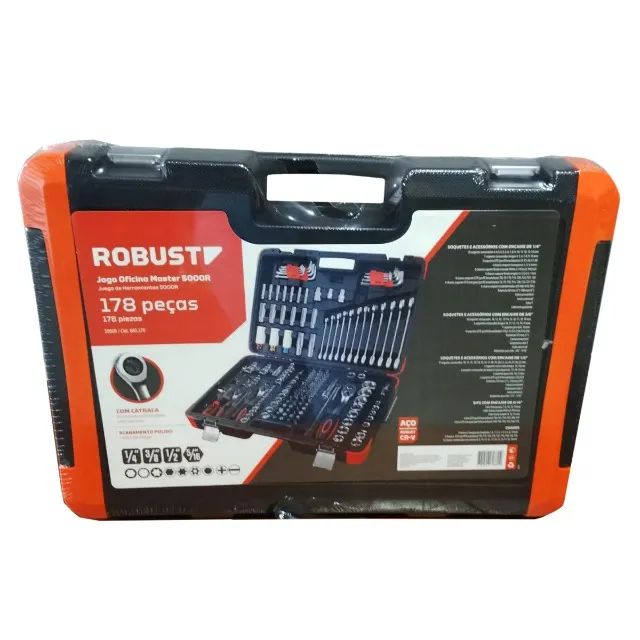 Jogo De Ferramentas Oficina Master Maleta 178 Itens Robust - Foto 3