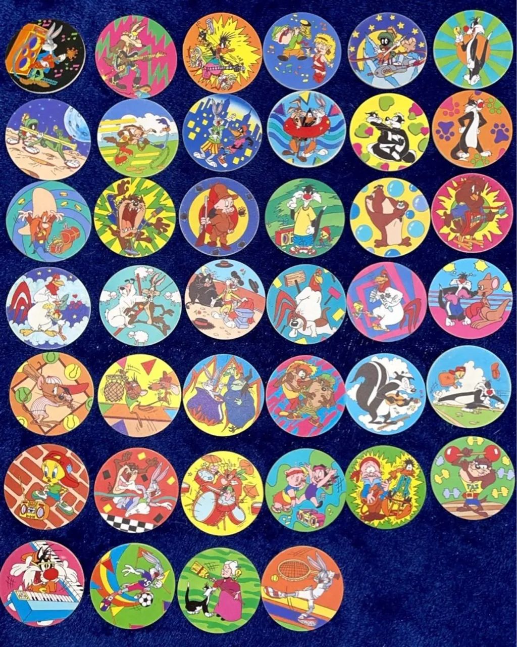 Tazos Looney Tunes Elma Chips Coleção completa (1-80)