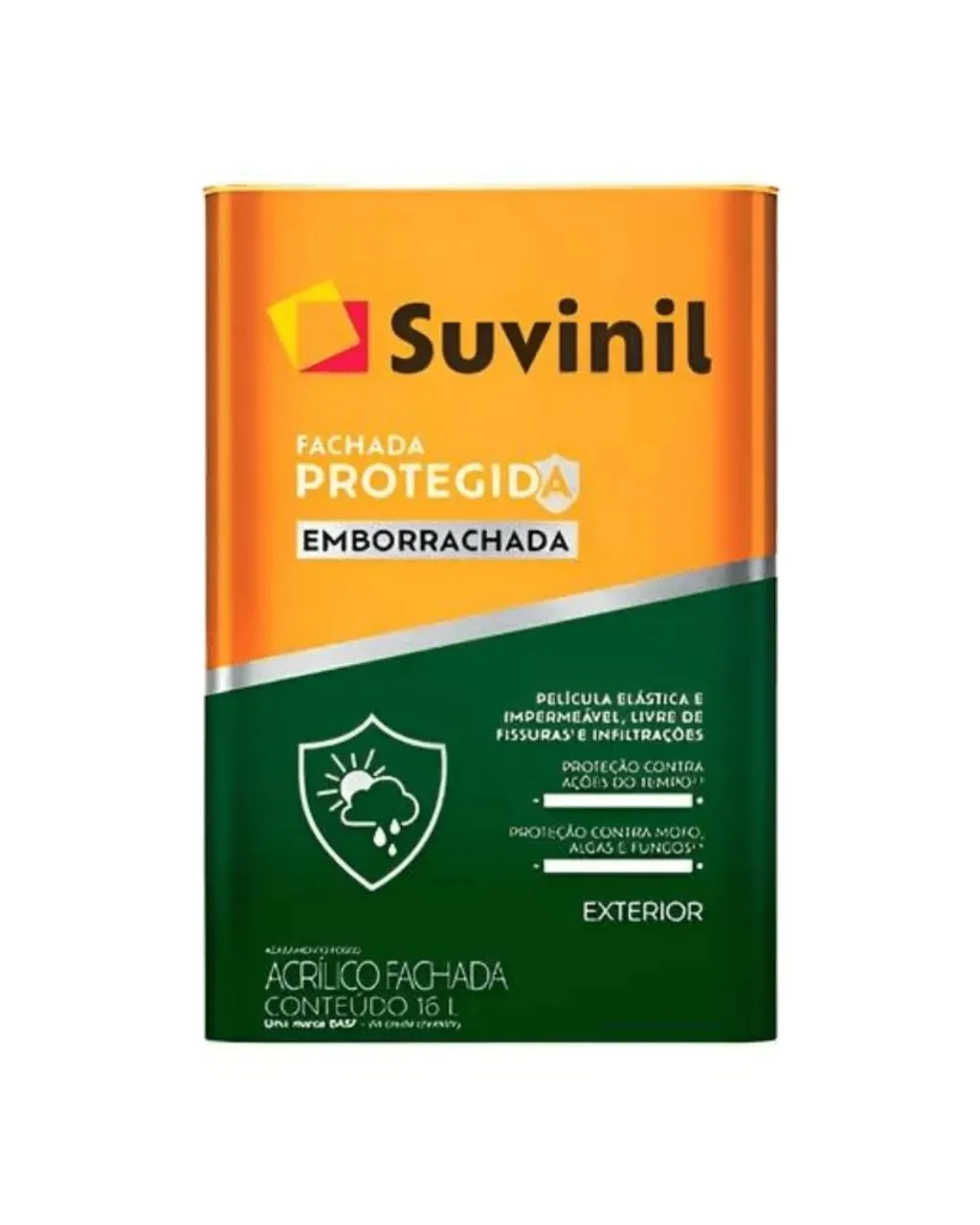 Tinta Acrílica Emborrachada Suvinil 16L Cor Prata