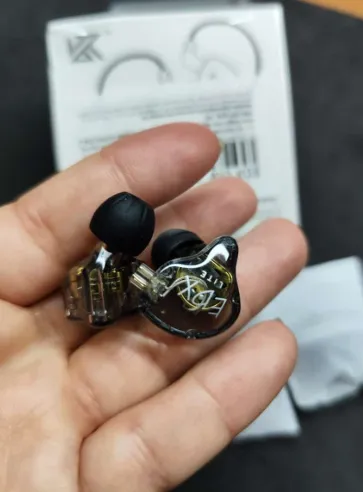 Fone De Ouvido Kz Edx Lite Dj Musical Retorno Palco In-ear Cor Cinza