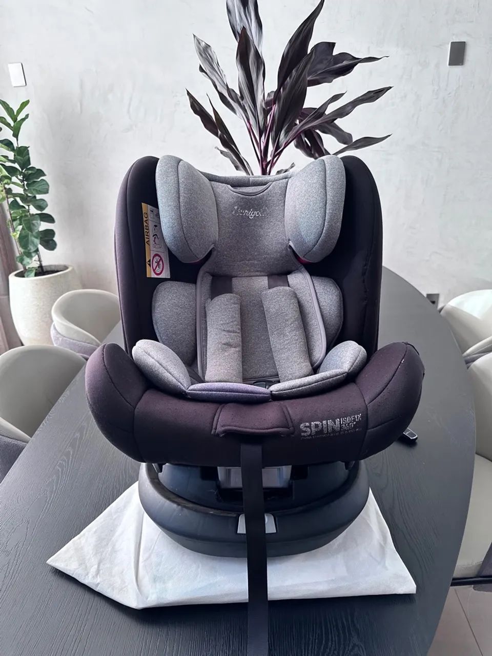 Cadeira Infantil para Carro Spin 360 Isofix Preta Burigotto Spin - Foto 3