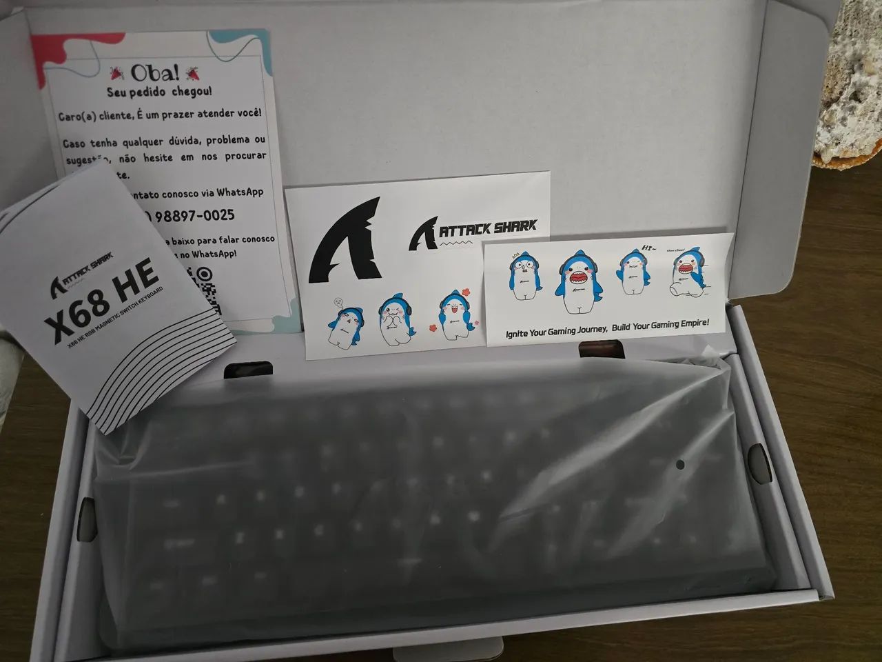 Teclado Attack shark X68he  - Foto 2