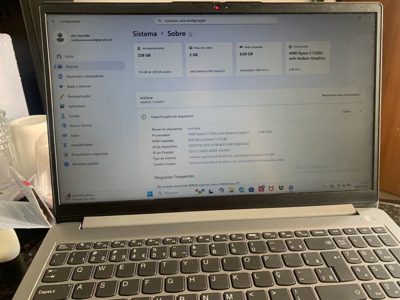 Notebook Lenovo - Foto 3