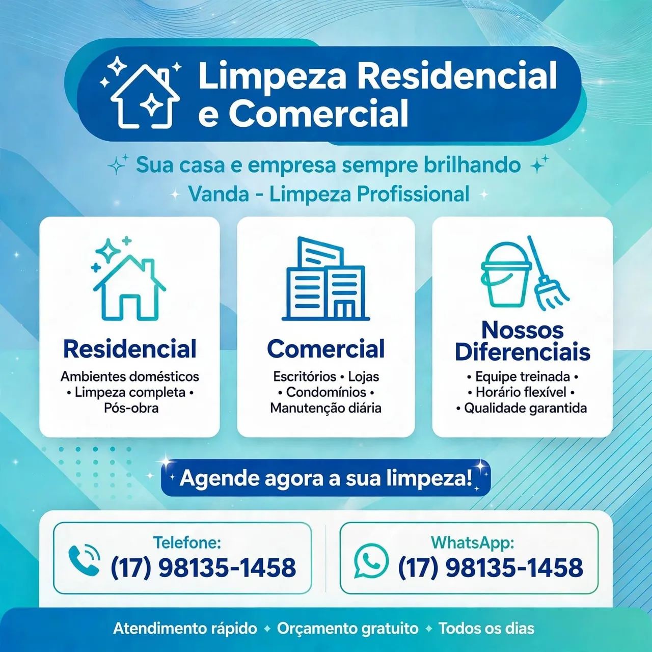 Limpeza domiciliar e comercial