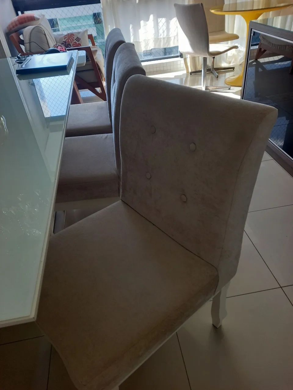 Conjunto mesa c/6 cadeiras - Foto 4