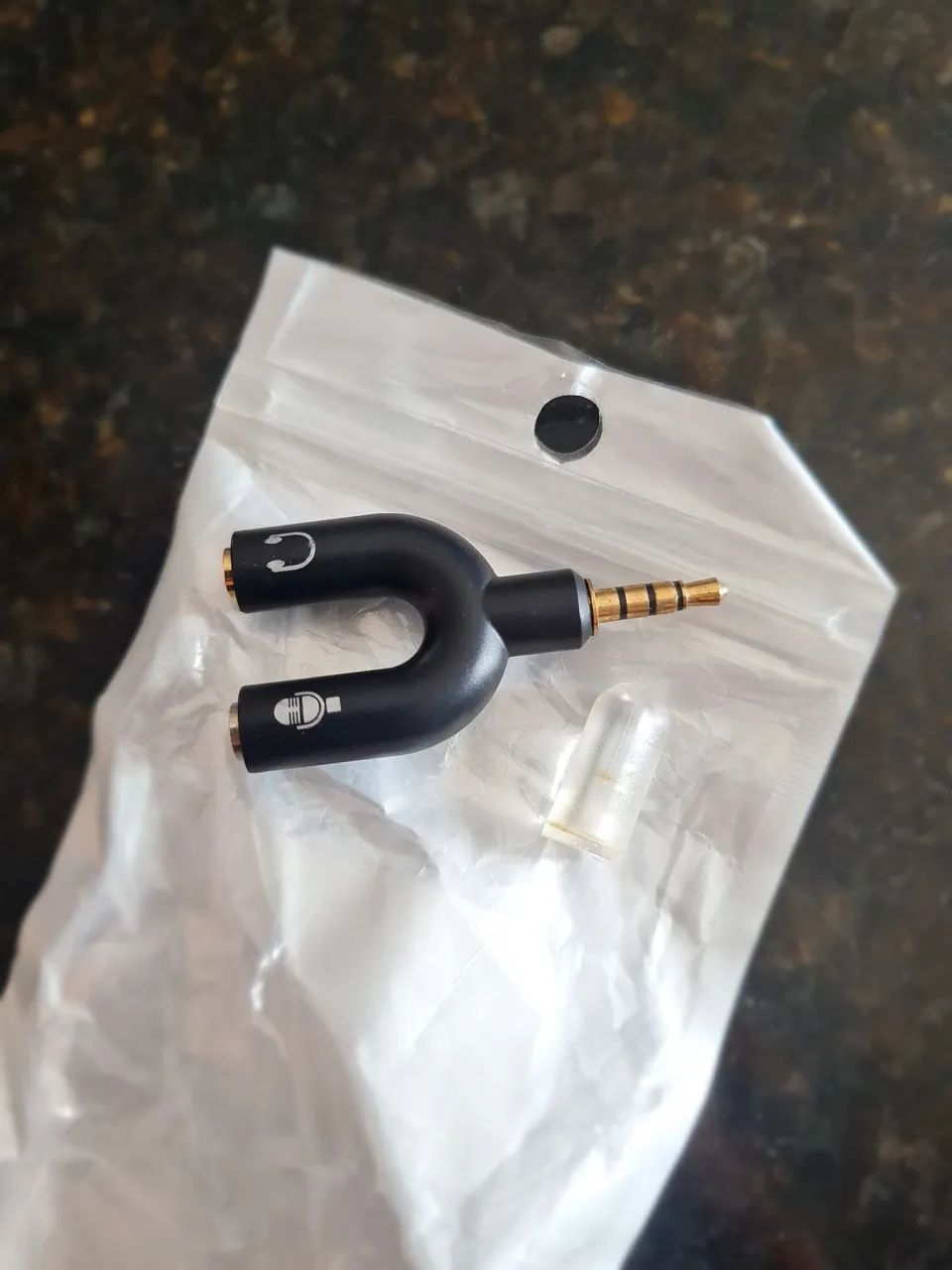 Adaptador P2 Splitter Fone + Microfone Headset Celular Notebook PC - Foto 2