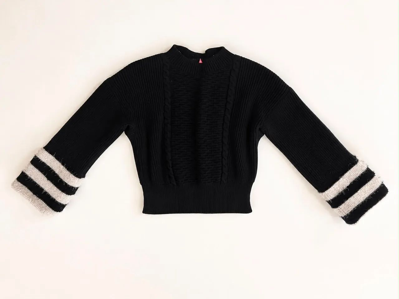 Blusa de lã com mangas longas 