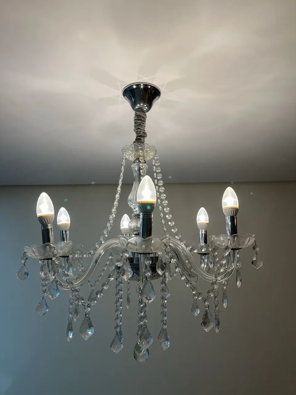 Lustre 6 lâmpadas led 