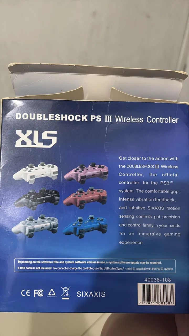 controle Ps3 sem fio XLS DoubleShock lll - Foto 3