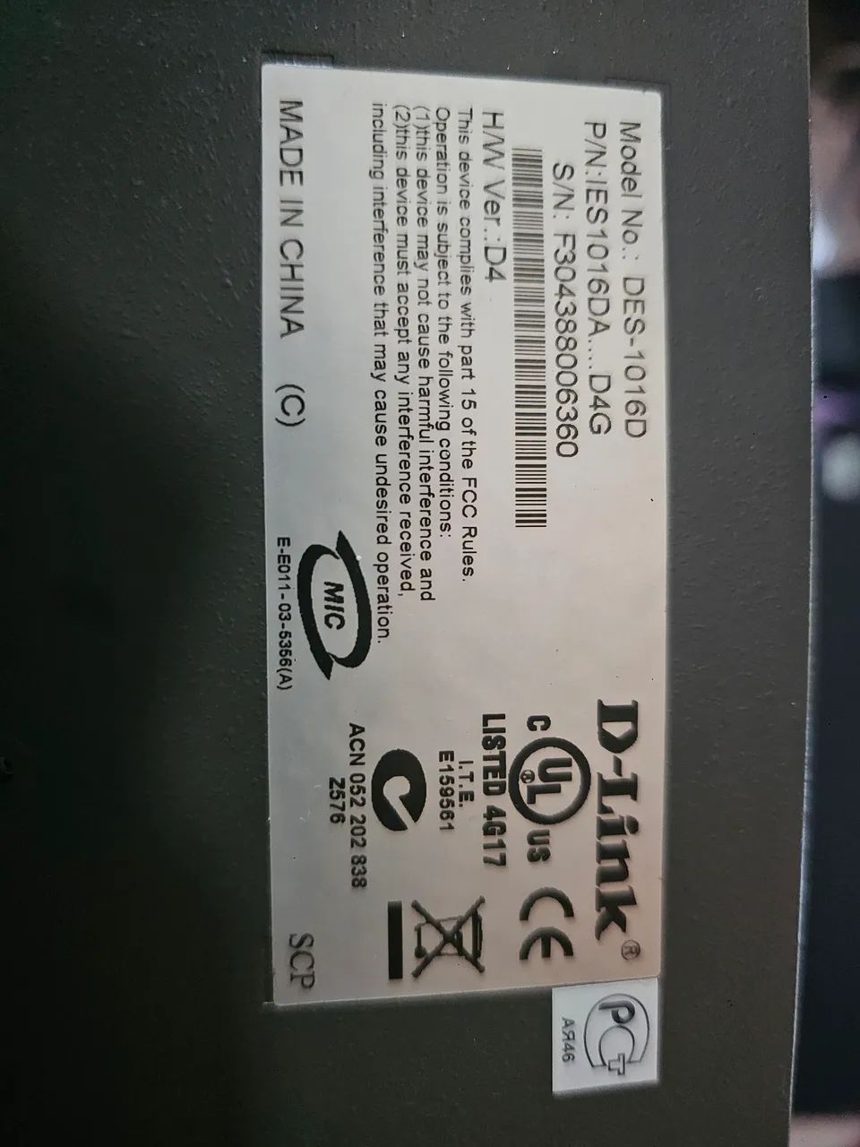 Switch D-Link DES-1016D - 16 Portas Fast Ethernet 10/100 Mbps - Foto 4