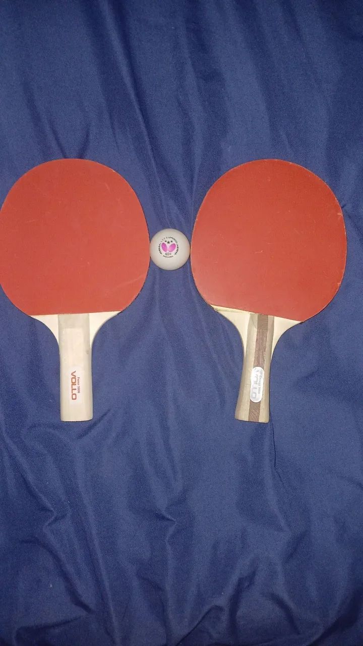 Raquete de ping pong e acompanhado com bola - Foto 2