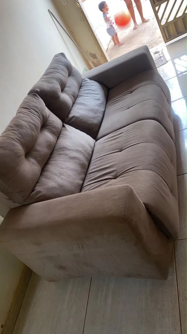 SOFÁ 2 LUGARES SEMI NOVO por R$ 350,00 - Foto 2