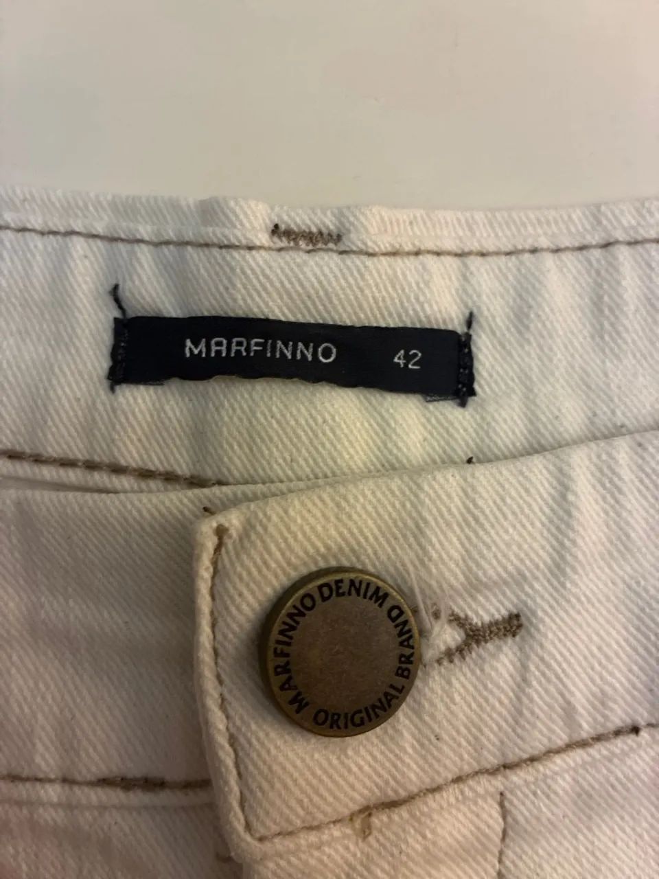 Short  Marfino Branco 42 - Foto 3