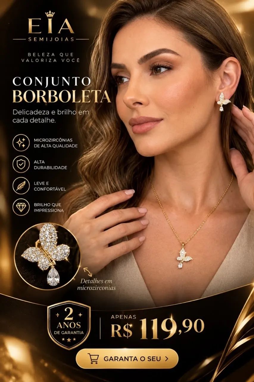 Conjunto borboleta 119,90