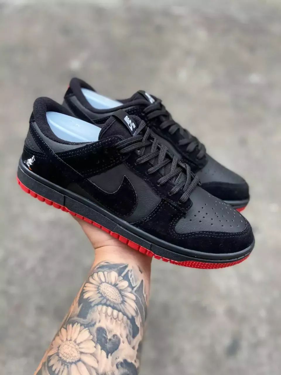 Tênis Nike SB Dunk Low Masculino Premium Cor: Black Red - Disponível 38 AO 43 - Foto 2