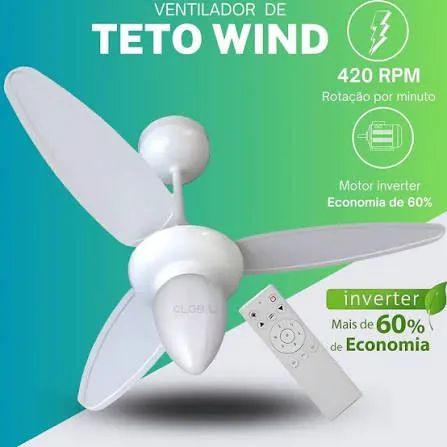 Ventilador com controle remoto