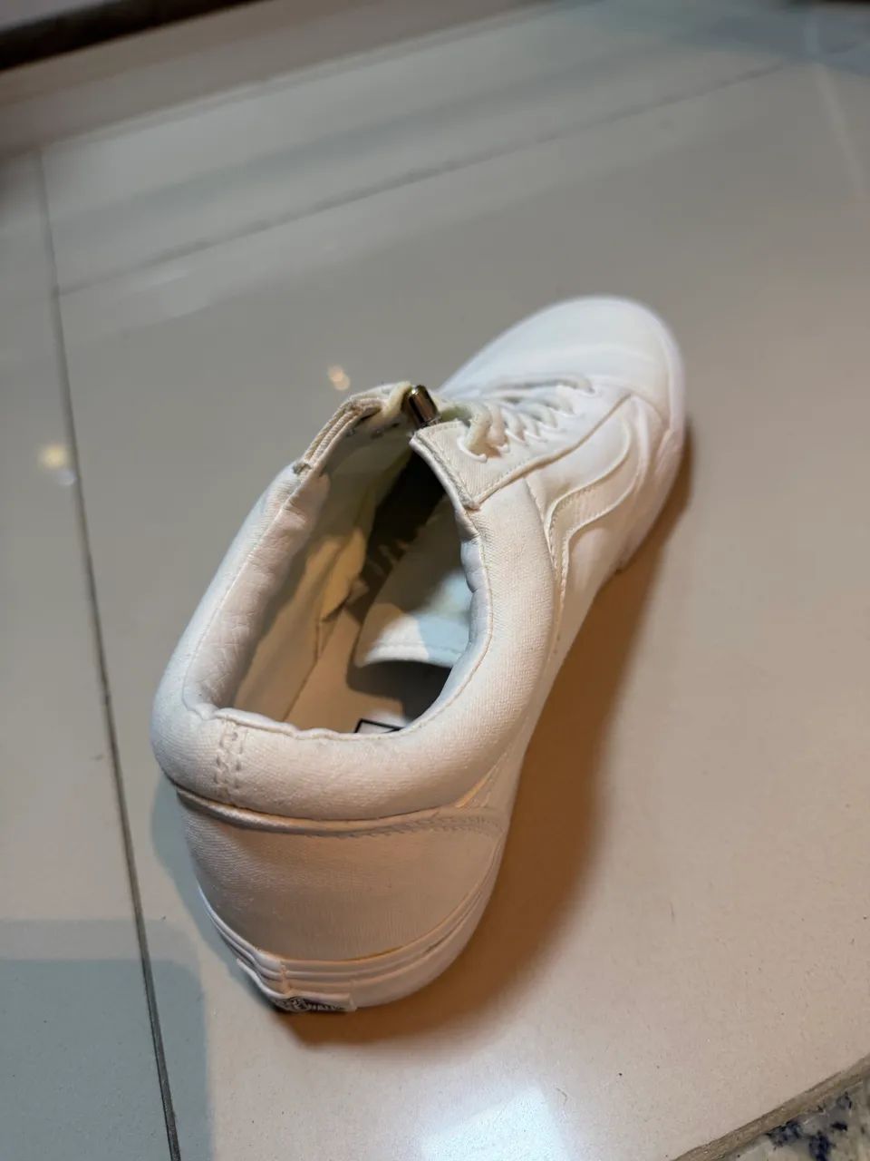 Tênis Vans Tecido Branco 43 - Foto 5