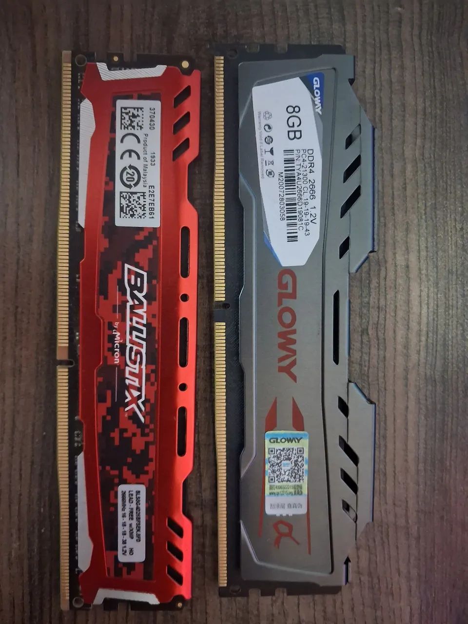  pentes de memória RAM ddr4 2666 