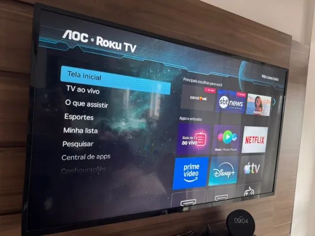 Smart TV AOC Roku TV - Full HD, Wi-Fi