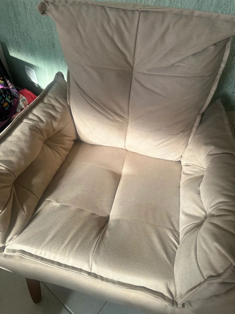 Vende-se kit poltrona bege - Foto 3