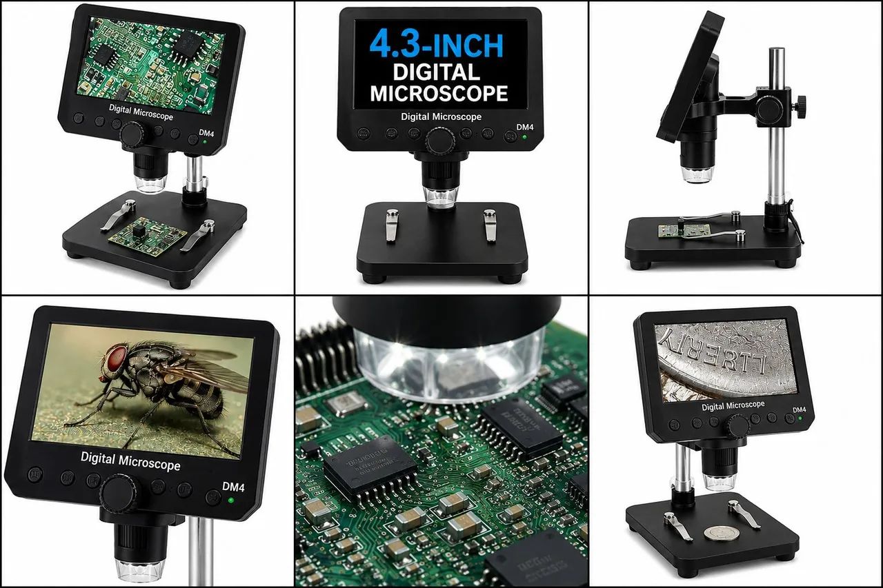 Microscopio digital 4x1 - Foto 2
