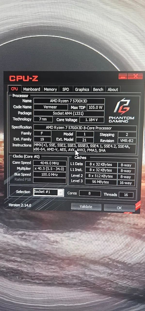 Processador AMD Ryzen 7 5700x3d - Foto 4
