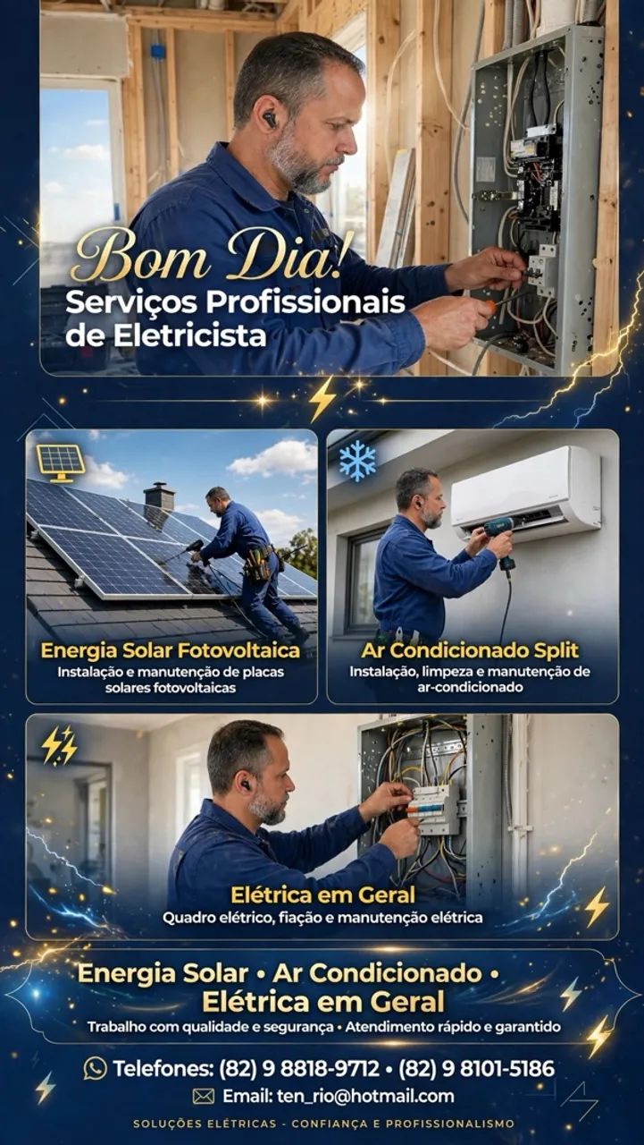 Serviços de elétrica ar condicionado e energia solar  - Foto 2
