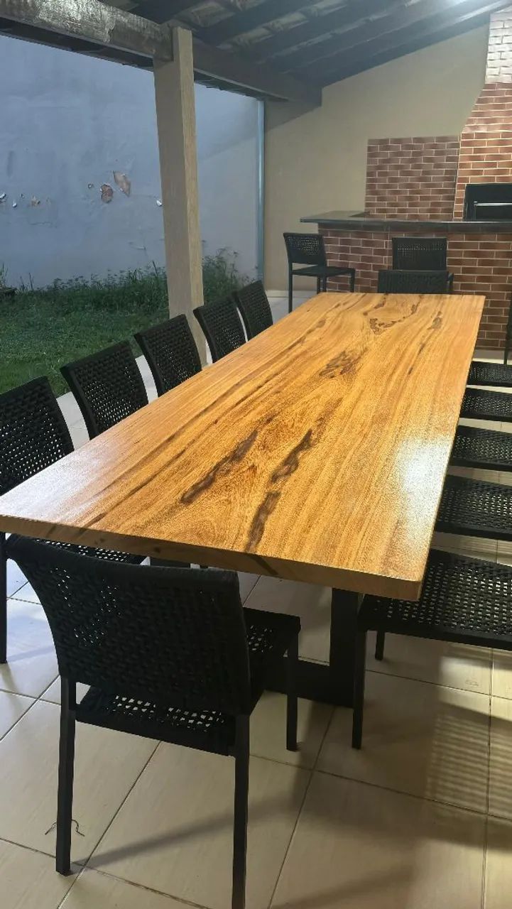 Mesa com base industrial  - Foto 4