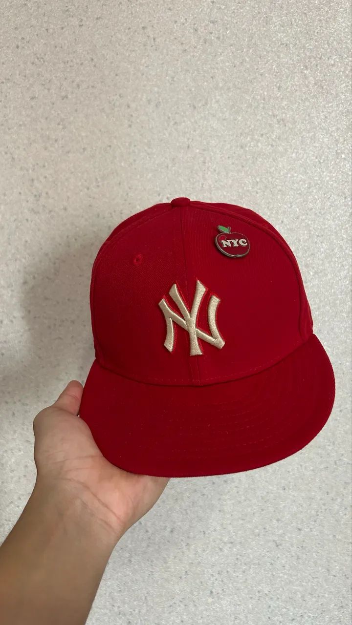 Boné New Era Vermelho Original Edição Limitada tamanho 7 1/8 - Foto 5