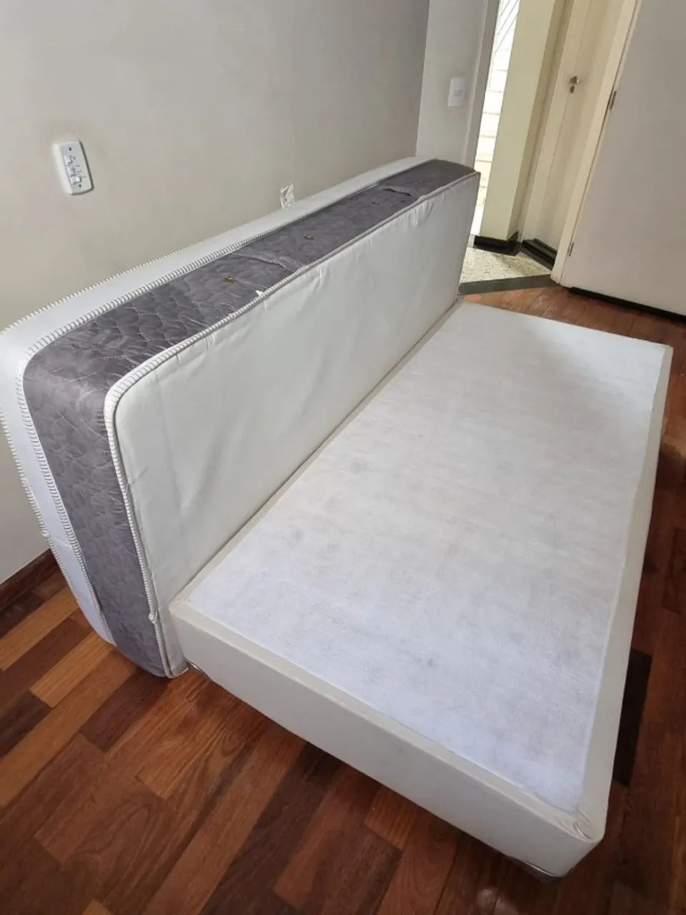 Cama Box Solteirão Castor Gold Star Light Stress (93x203) + Base - Impecável com NF - Foto 5